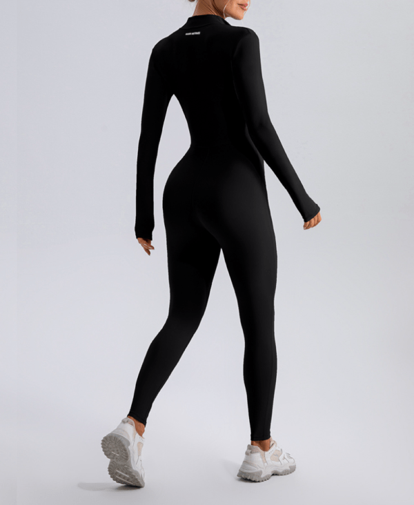 Luxe Black Long Sleeve Bodysuit - Image 2