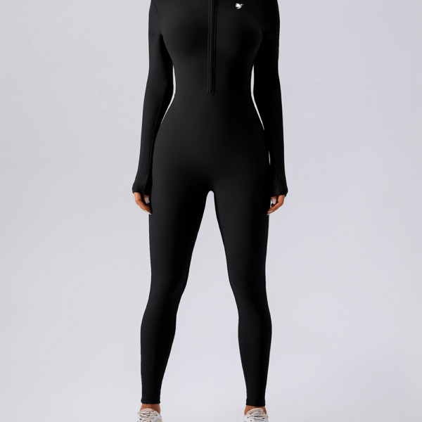 Luxe Black Long Sleeve Bodysuit