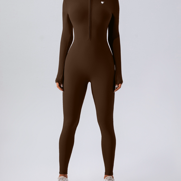 Luxe Brown Long Sleeve Bodysuit