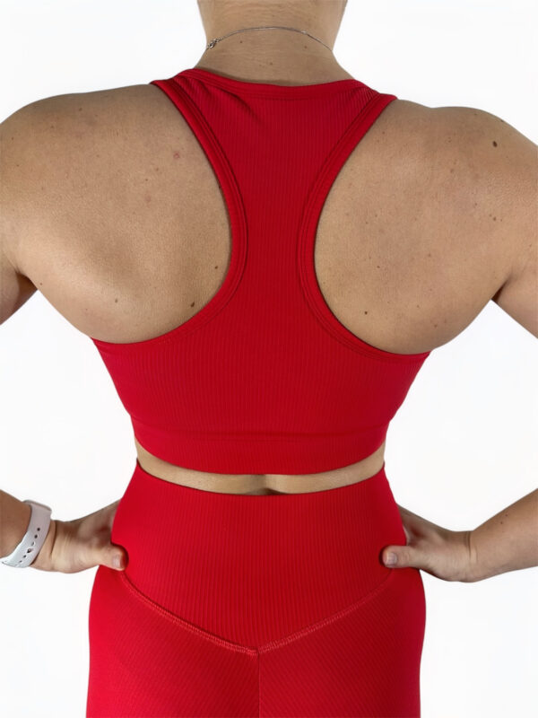 Mercury Red Sports Bra - Image 2