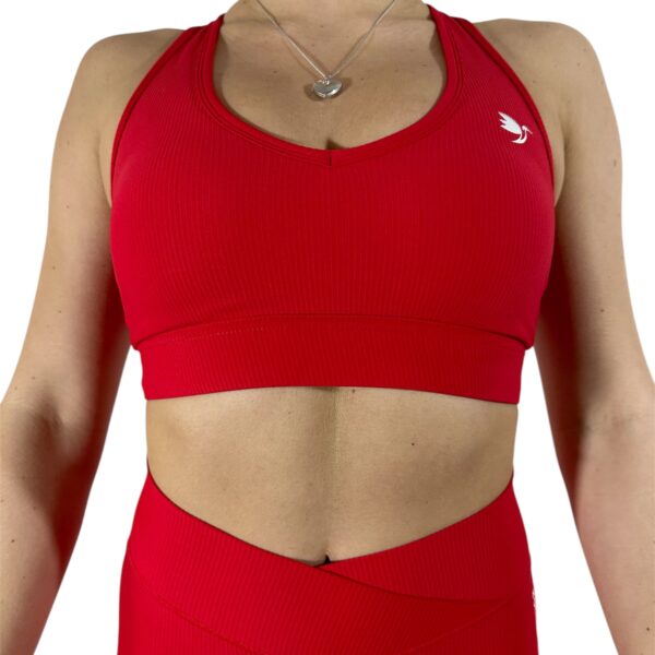 Mercury Red Sports Bra