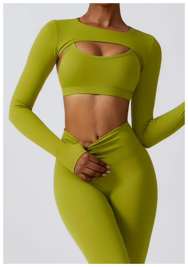 Aviate Green Crop Top - Image 3