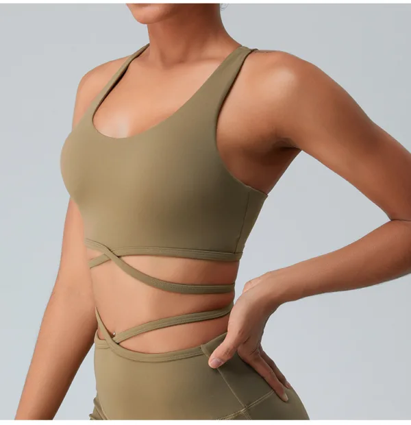 MotionX Flare Khaki Top - Image 5