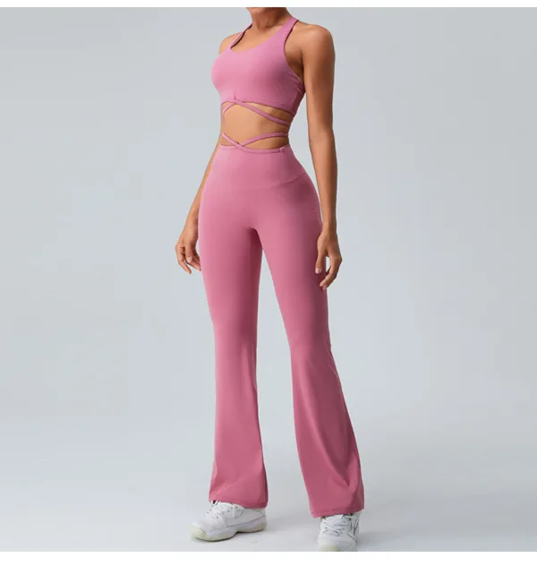 MotionX Flare Pink Trousers - Image 3