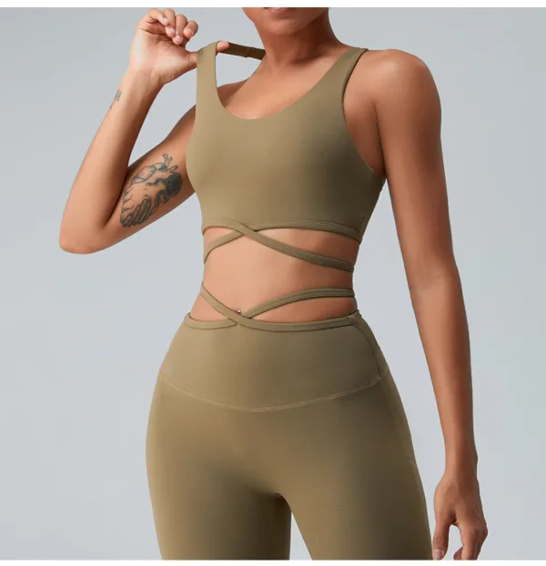 MotionX Flare Khaki Top - Image 3