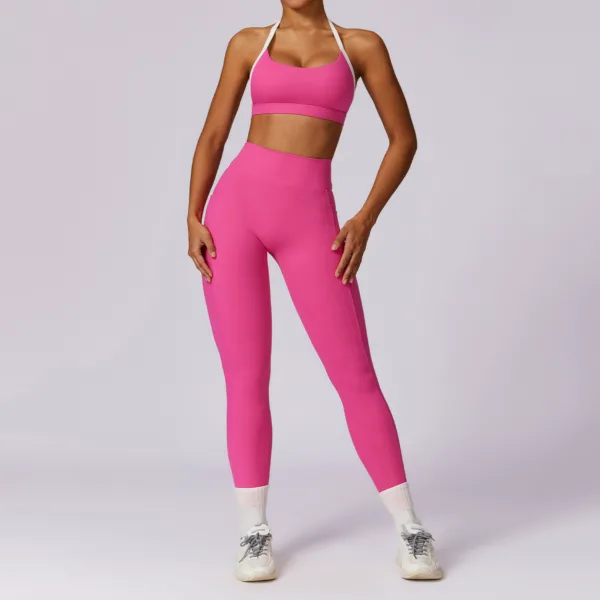 Aura Hot Pink Halter Bra - Image 3