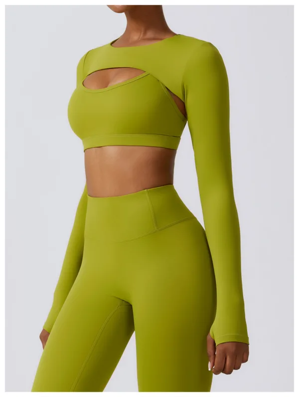 Aviate Green Crop Top - Image 2