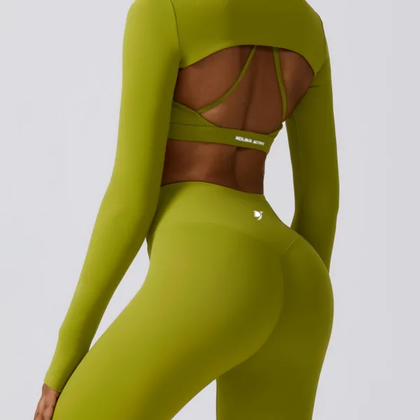 Aviate Green Crop Top