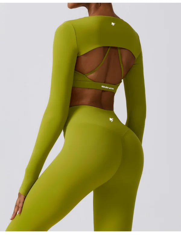 Aviate Green Crop Top