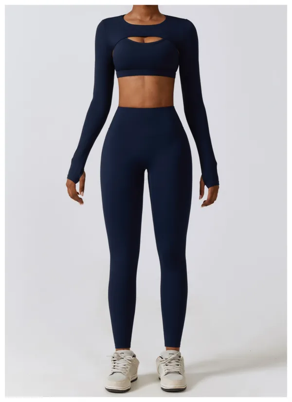 Aviate Navy Crop Top - Image 3