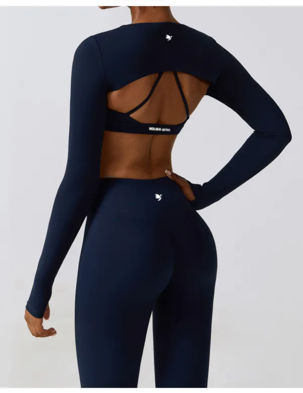 Aviate Navy Crop Top