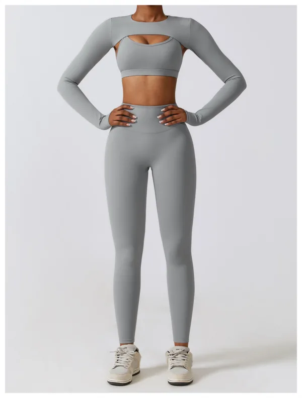 Aviate Grey Crop Top - Image 5