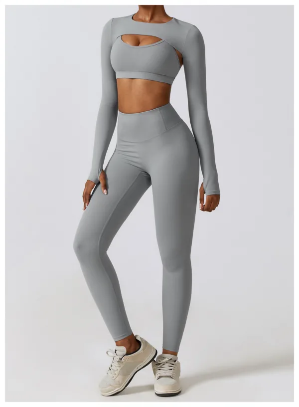 Aviate Grey Crop Top - Image 4