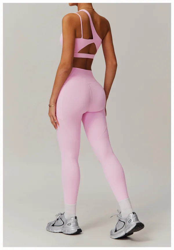 Apex One Shoulder Pink Bra - Image 5