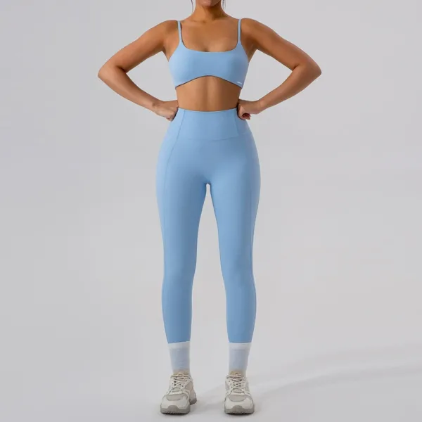 Soft Motion Sky Blue Leggings