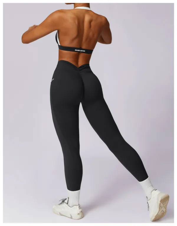 Aura Black Halter Bra - Image 2