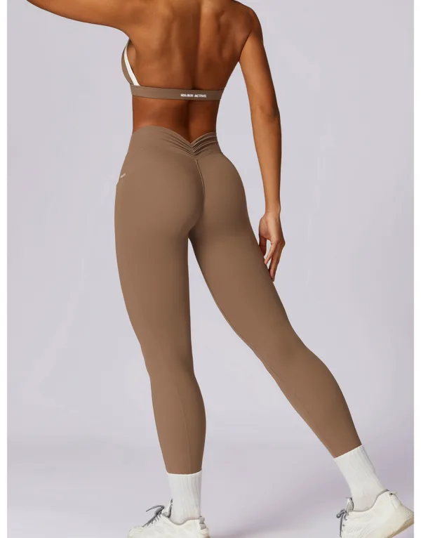 Aura Brown Leggings - Image 2
