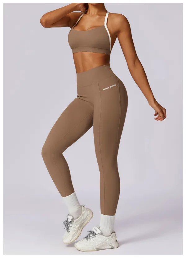 Aura Brown Leggings - Image 3