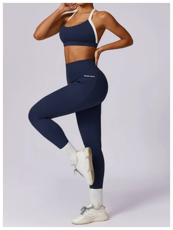 Aura Navy Leggings