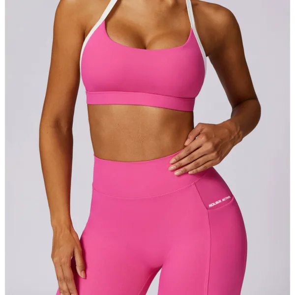 Aura Hot Pink Halter Bra