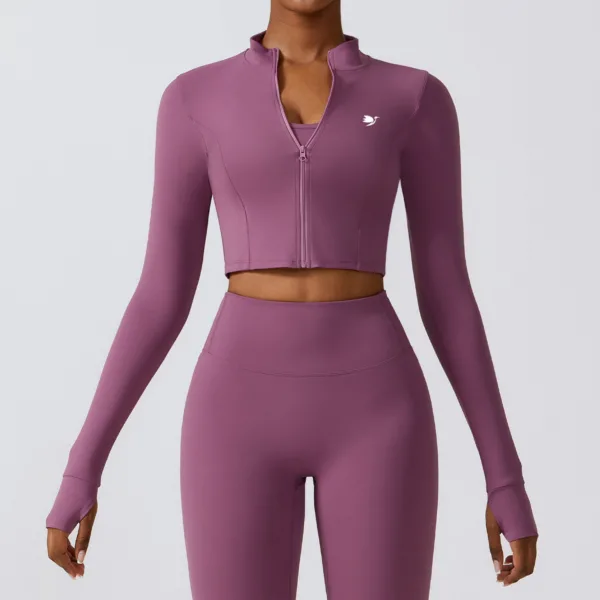 Aviate Dusk Pink Crop Jacket